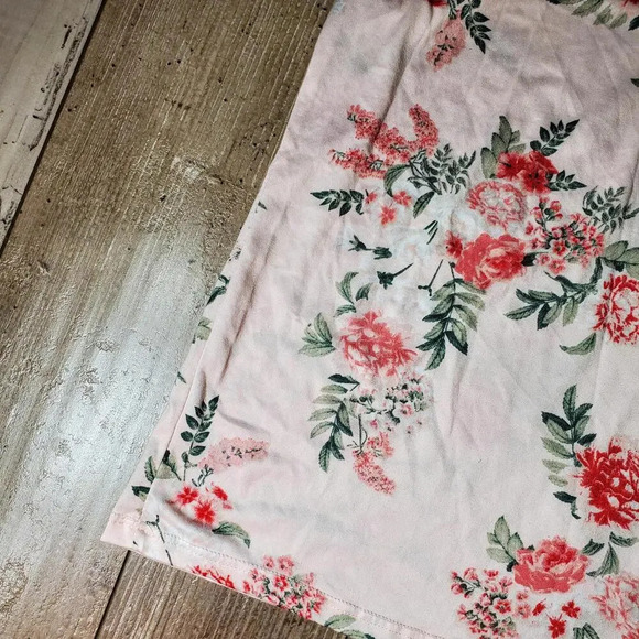 Flora by Flora Nikrooz Sleeveless Floral Blouse Keyhole Back Size Large - Picture 8 of 15